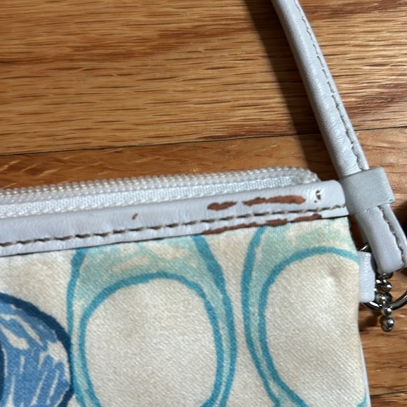 Coach Signature Hampton Multicolor Wristlet - Picture 6 of 11